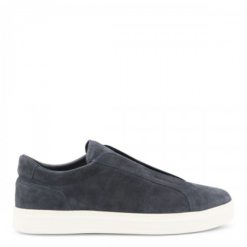 NAVY LEATHER SNEAKERS 2