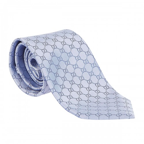 LIGHT BLUE SILK TIE 2