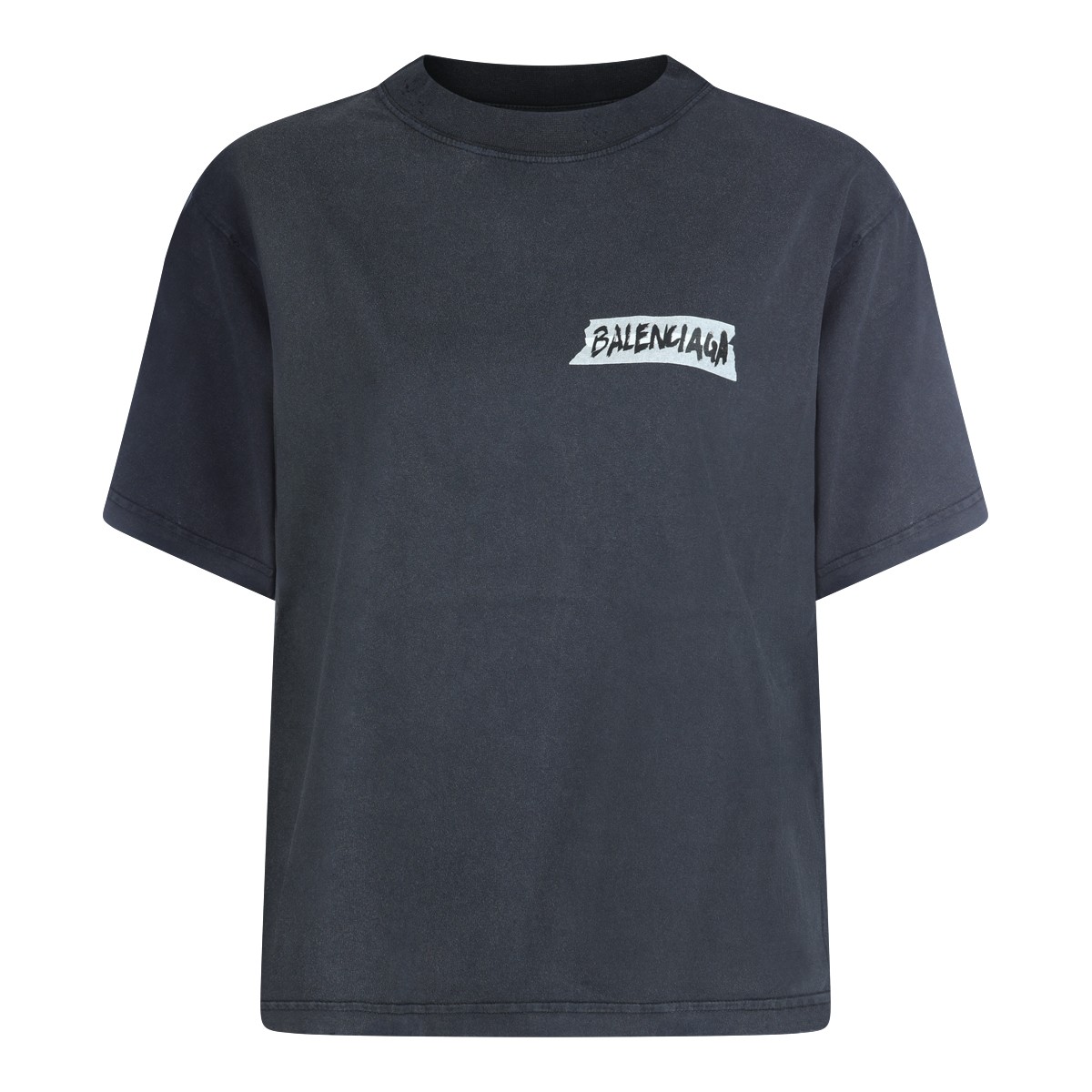 BLACK COTTON T-SHIRT