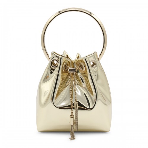 GOLD LEATHER BON BON SATCHEL