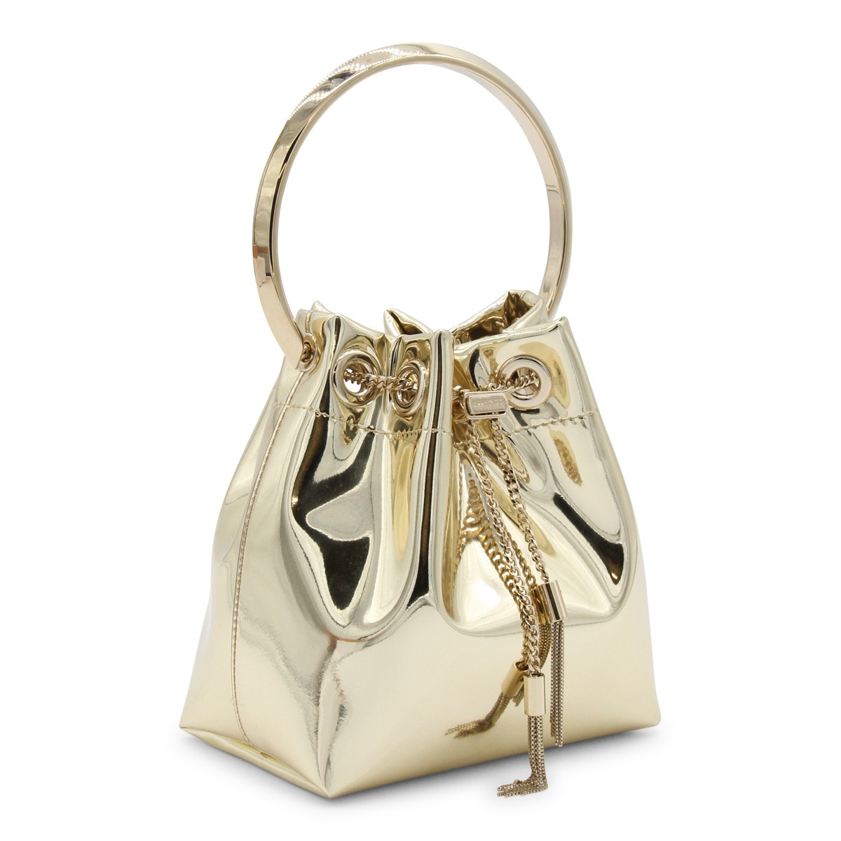 GOLD LEATHER BON BON SATCHEL