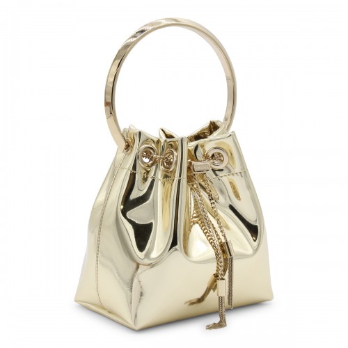 GOLD LEATHER BON BON SATCHEL