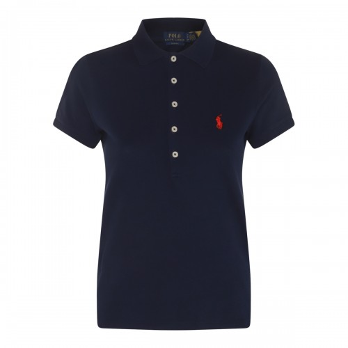 NAVY COTTON POLO SHIRT