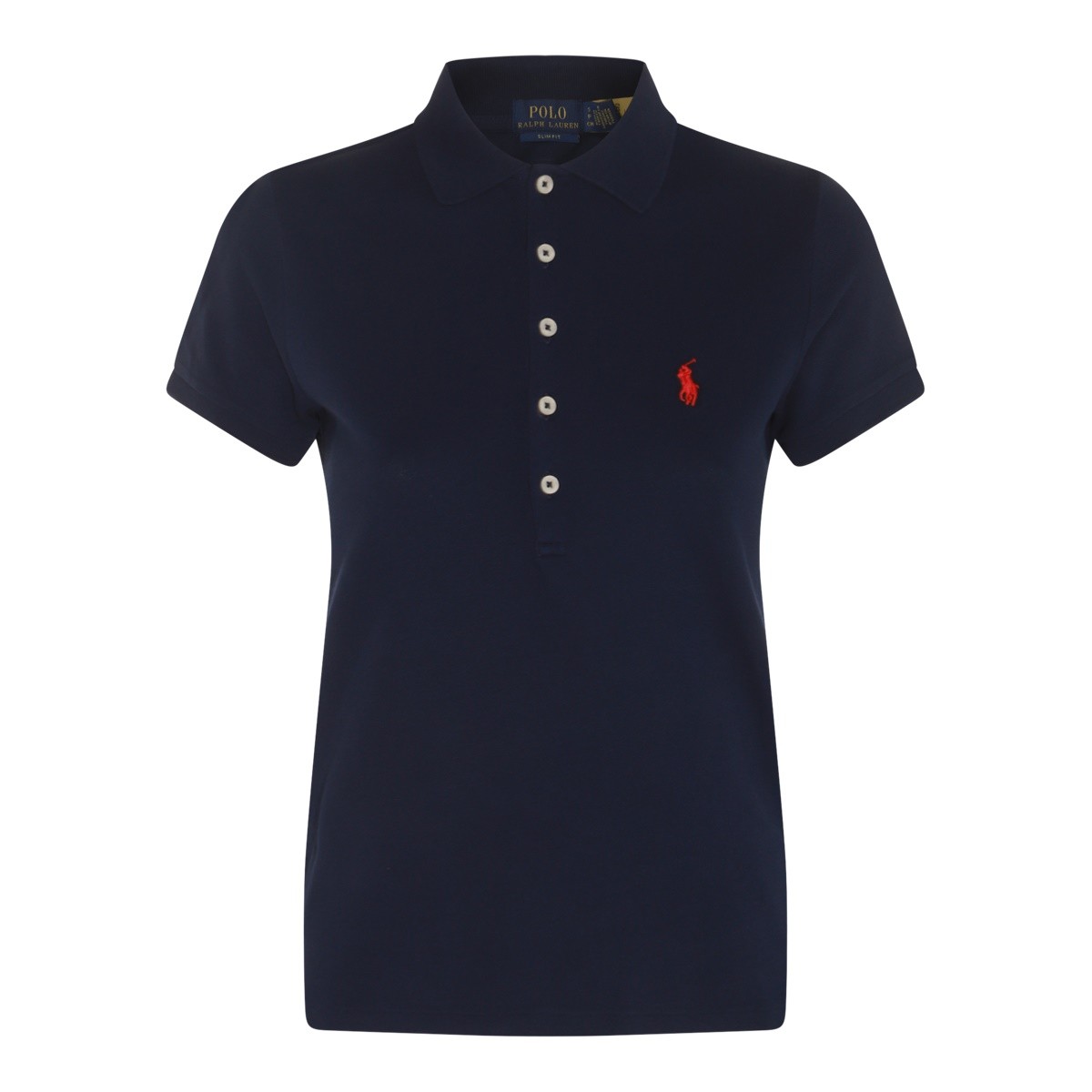 NAVY COTTON POLO SHIRT