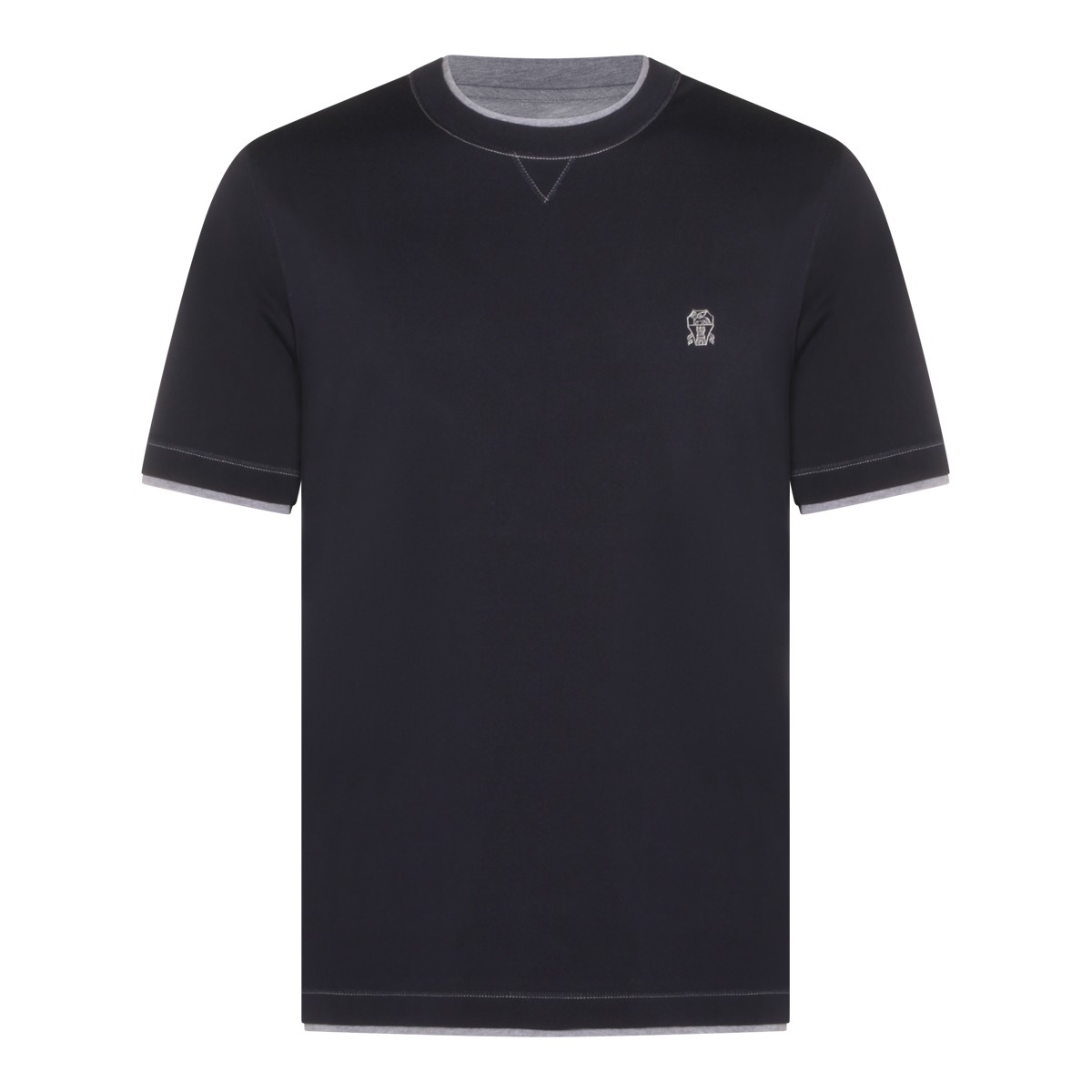 NAVY BLUE COTTON T-SHIRT