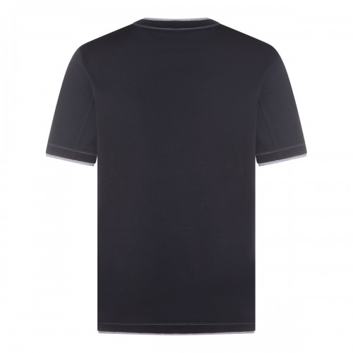 NAVY BLUE COTTON T-SHIRT 2