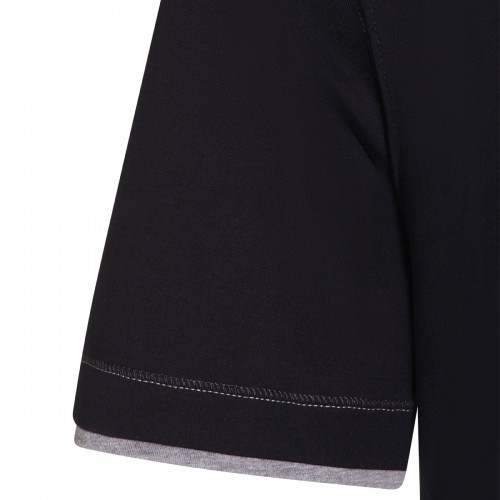 NAVY BLUE COTTON T-SHIRT