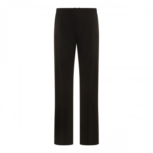BLACK SILK HIRAM PANTS