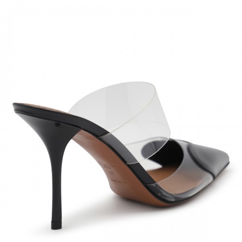 BLACK MULES 90 PUMPS