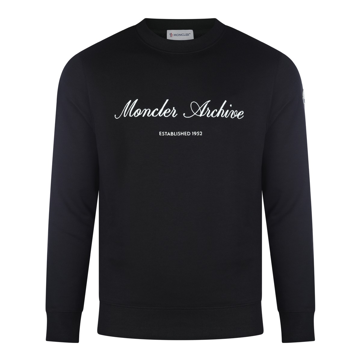 BLACK COTTON SWEATSHIRT