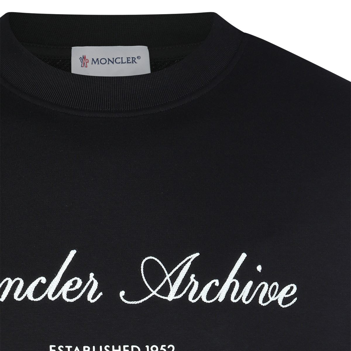 BLACK COTTON SWEATSHIRT