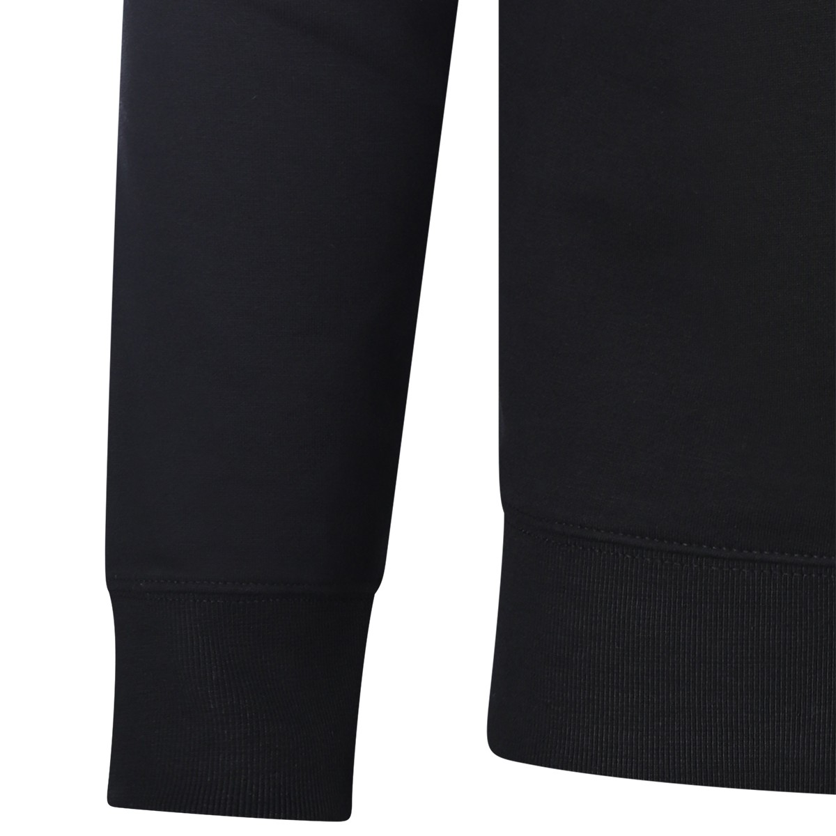 BLACK COTTON SWEATSHIRT