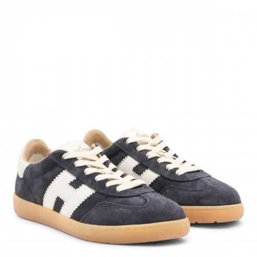 NAVY LEATEHR COOL SNEAKERS 2