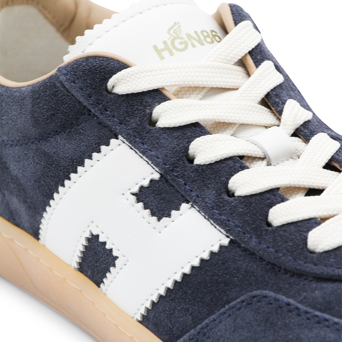 NAVY LEATEHR COOL SNEAKERS