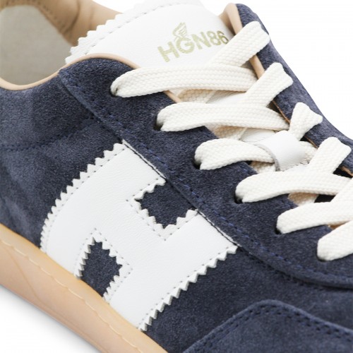 NAVY LEATEHR COOL SNEAKERS