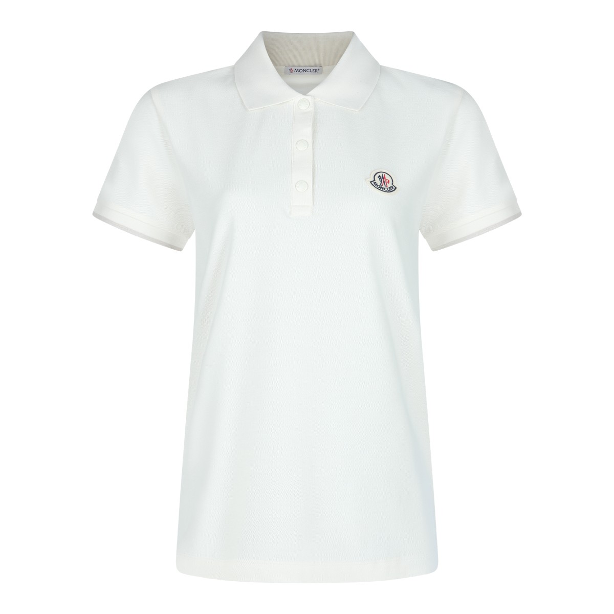 WHITE COTTON POLO SHIRT