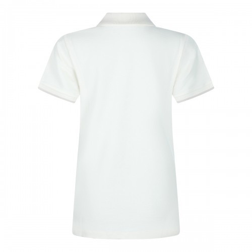 WHITE COTTON POLO SHIRT