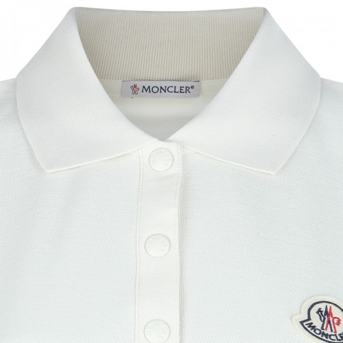 WHITE COTTON POLO SHIRT