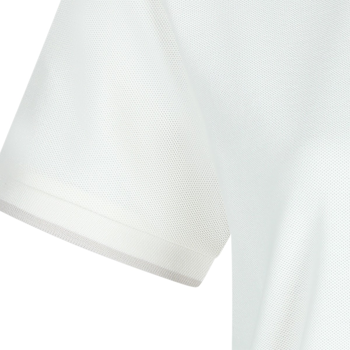 WHITE COTTON POLO SHIRT