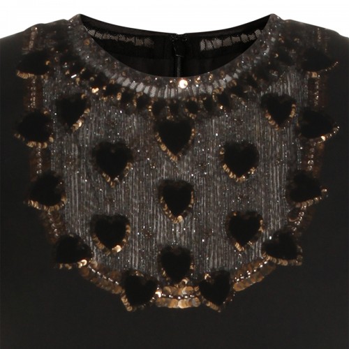 BLACK CASHMERE DRESS