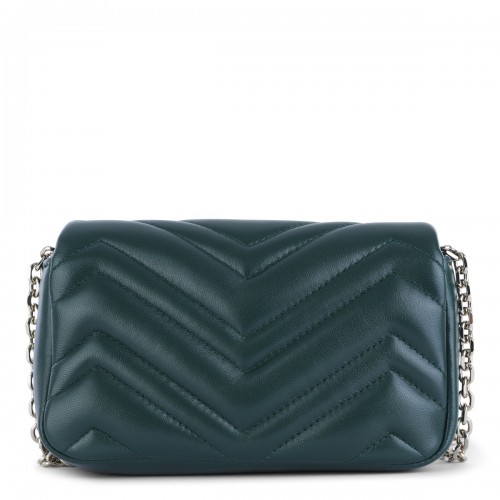 GREEN LEATHER MINI MARMONT BAG