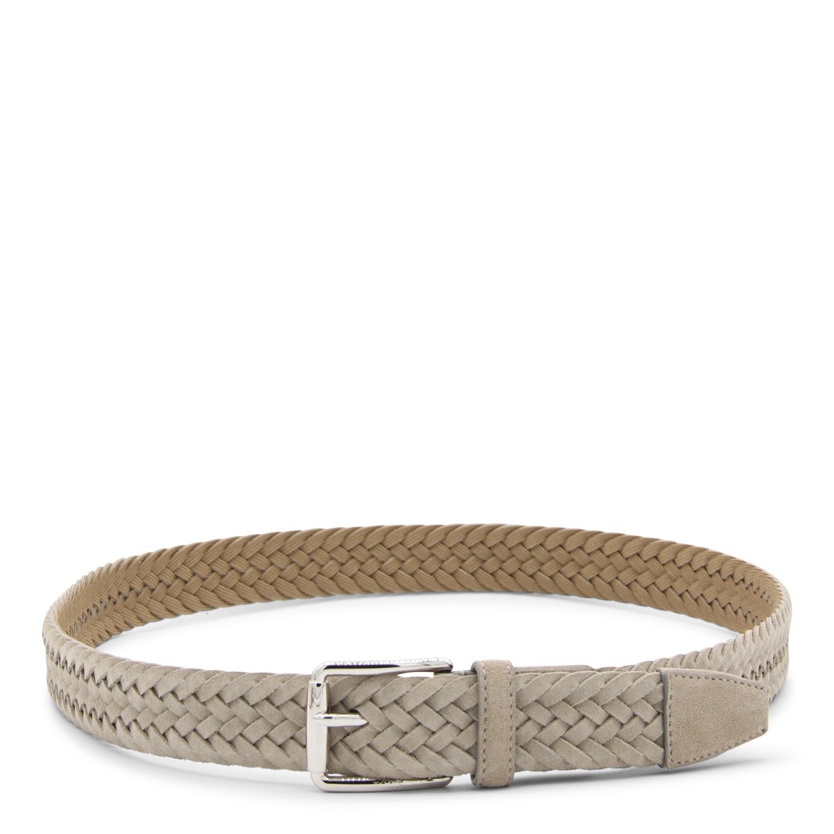 GREY LEATHER BELT