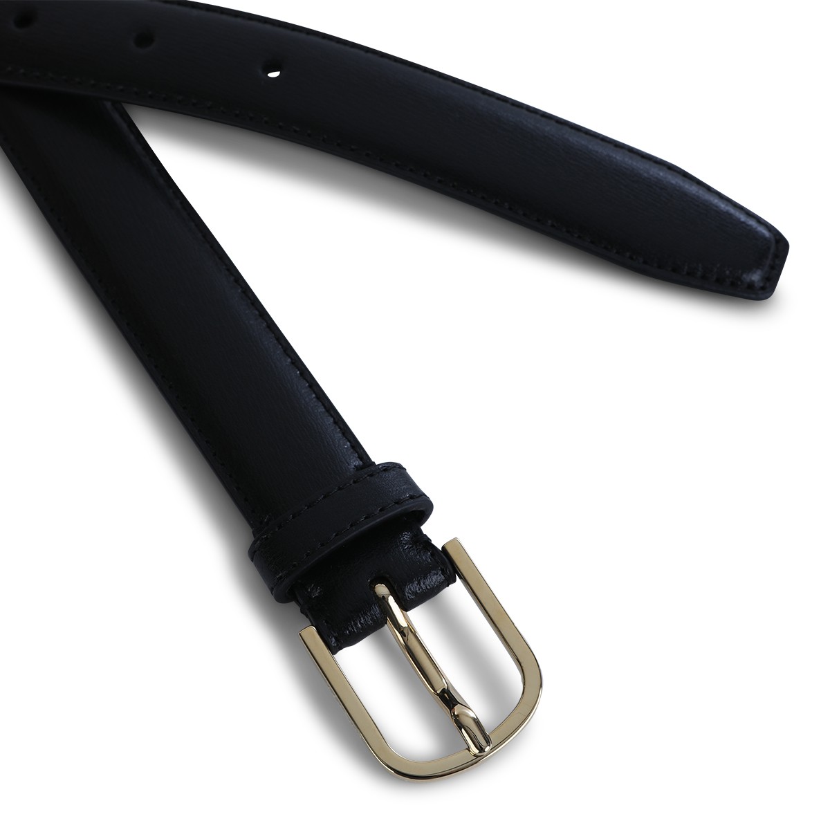 BLACK LEATHER BELT