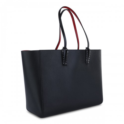 BLACK LEATHER TOTE 2