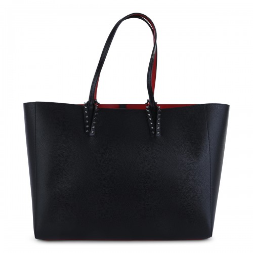 BLACK LEATHER TOTE