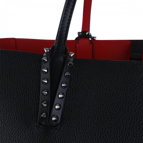 BLACK LEATHER TOTE