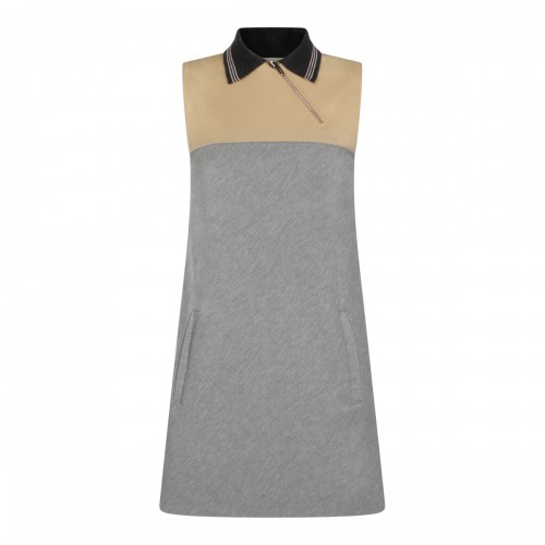 GREY AND CAMEL DRESS