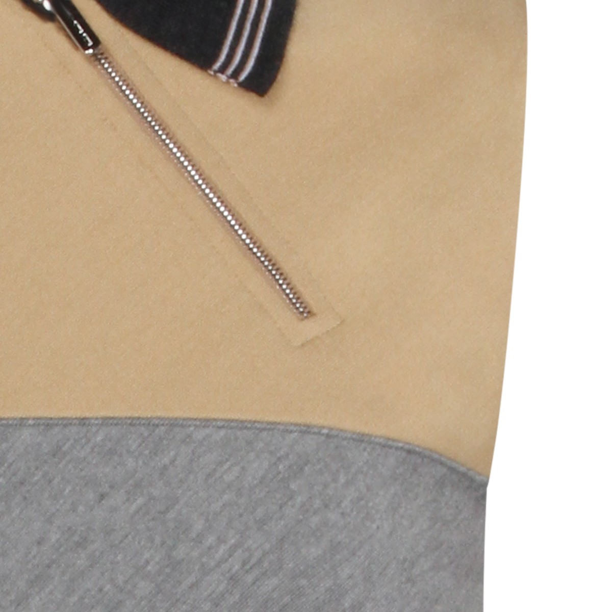 GREY AND CAMEL DRESS