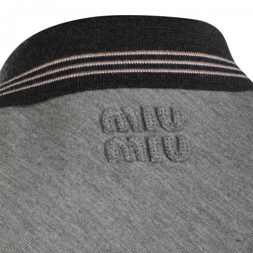 GREY AND CAMEL DRESS