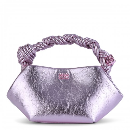SILVER PINK TOP HANDLE BAG