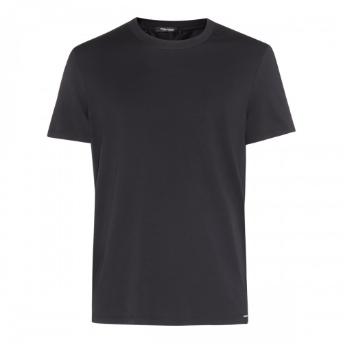 BLACK COTTON T-SHIRT