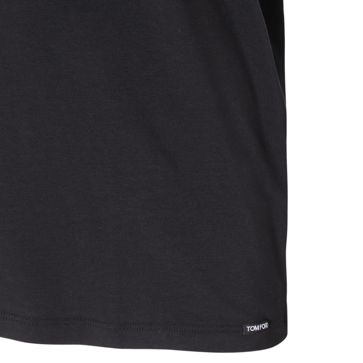 BLACK COTTON T-SHIRT