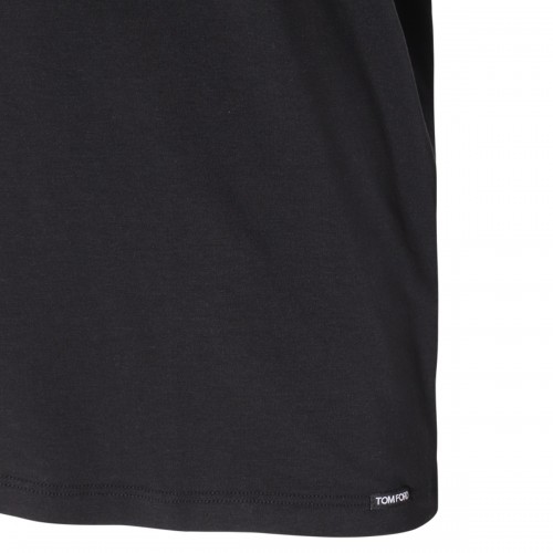 BLACK COTTON T-SHIRT