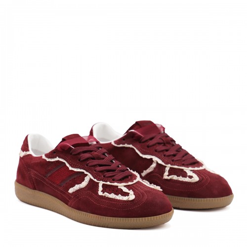 BRUGUNDY LEATHER SNEAKERS