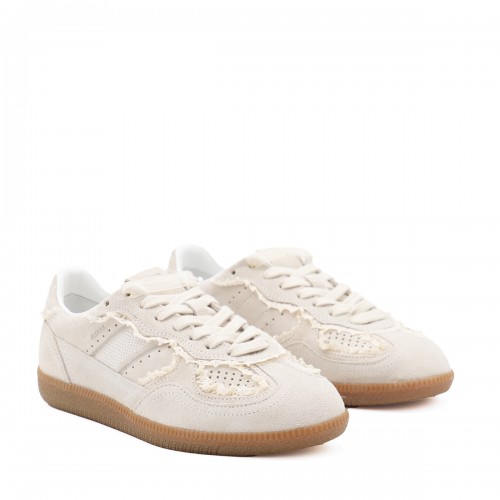 CREAM LEATHER SNEAKERS 2