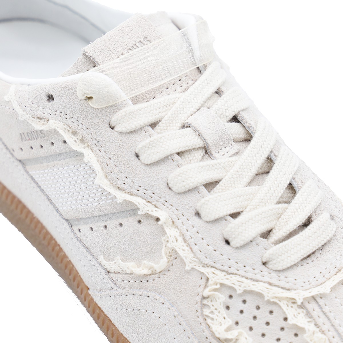 CREAM LEATHER SNEAKERS