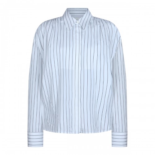 WHITE AND BLUE COTTON SHIRTS