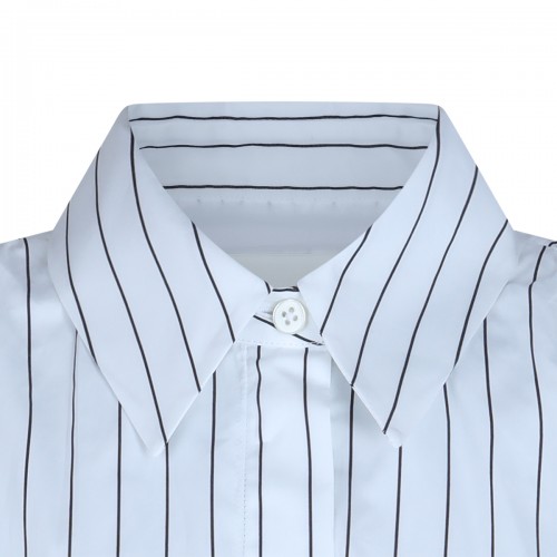 WHITE AND BLUE COTTON SHIRTS