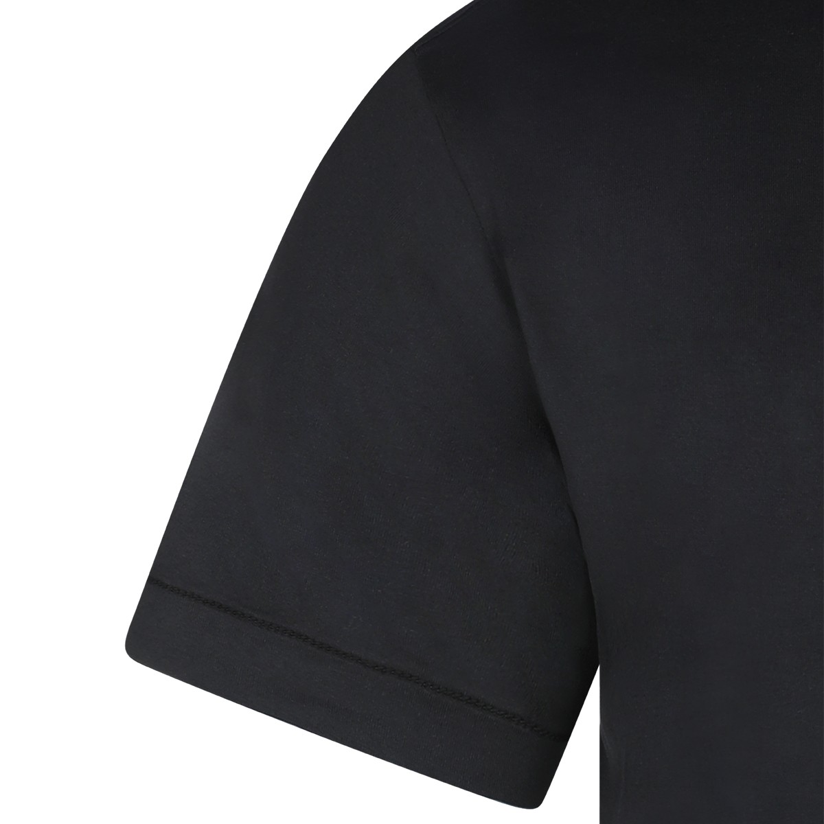 BLACK COTTON T-SHIRT