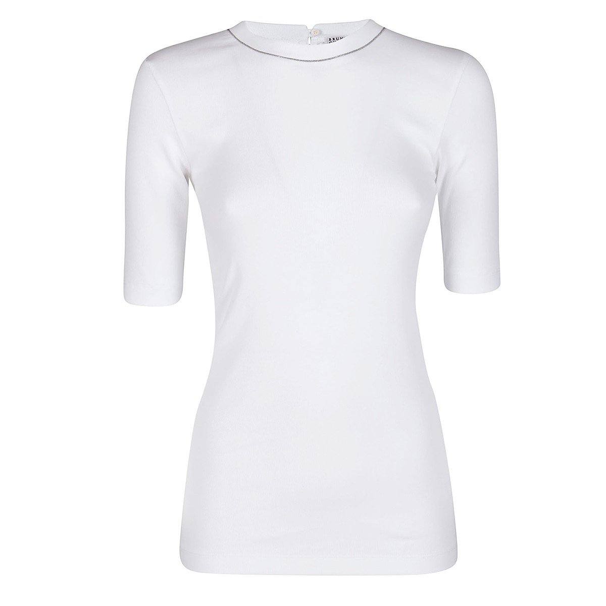 WHITE COTTON T-SHIRT