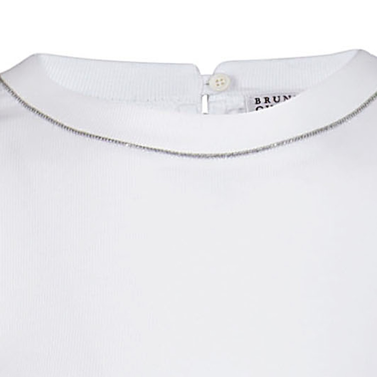 WHITE COTTON T-SHIRT