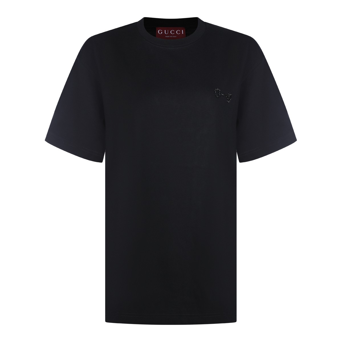 BLACK COTTON T-SHIRT