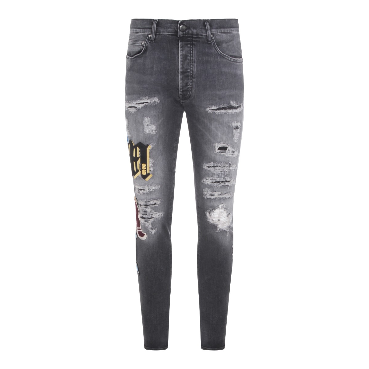 BLACK COTTON DENIM JEANS