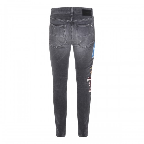 BLACK COTTON DENIM JEANS 2