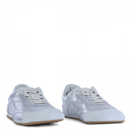 SILVER LEATHER SNEAKERS 2