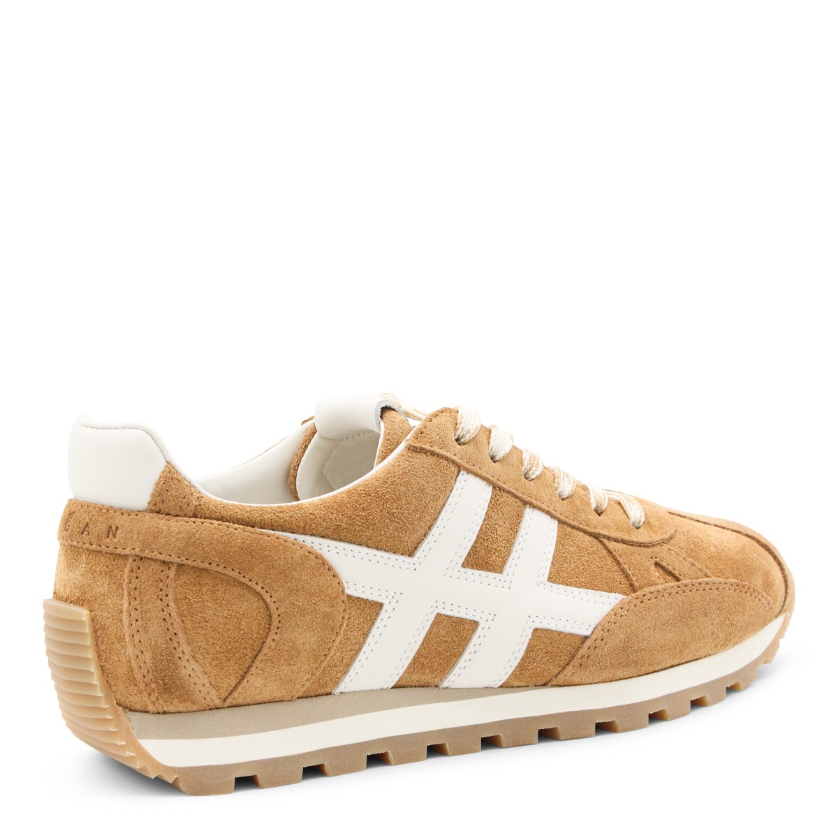 COGNAC LEATHER SNEAKERS